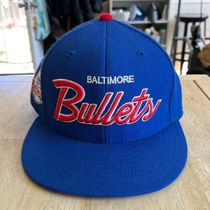 Vintage Mitchell & Ness Baltimore Bullets Hat - Size 7-3/8
